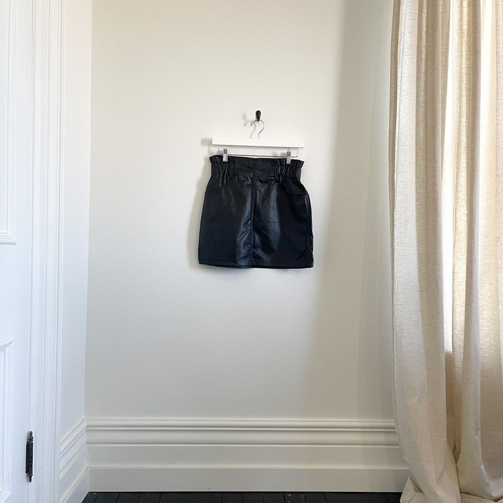 Faux Leather Skirt